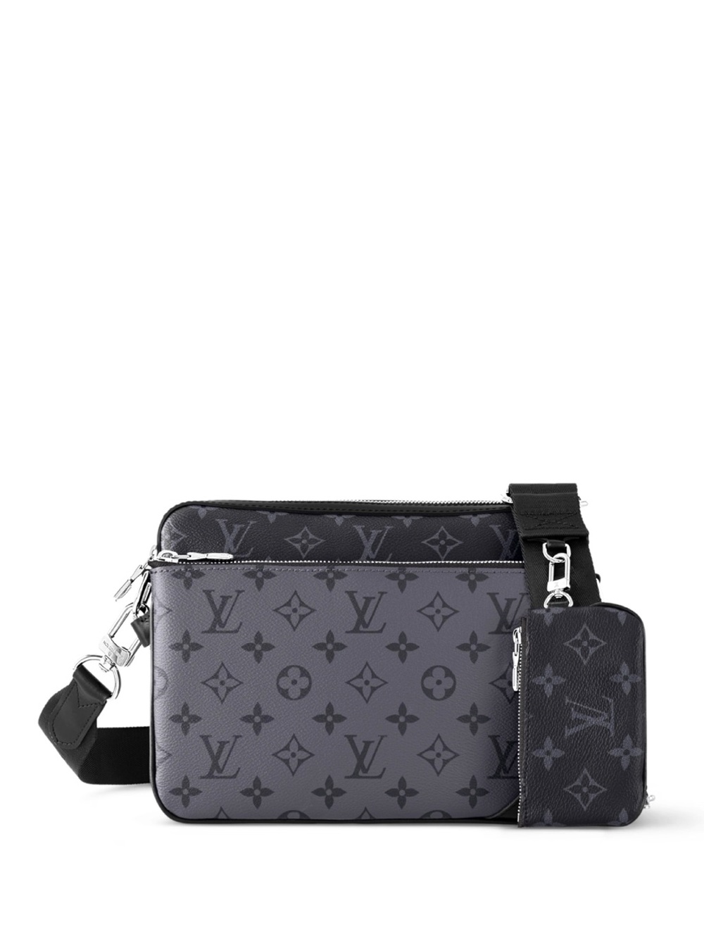 LOUIS VUITTON Men's ‘Trio Messenger’ Bag in Monogram Eclipse